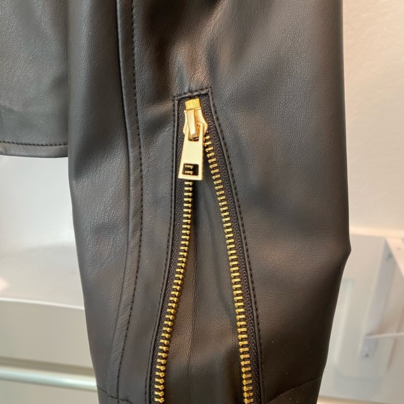 Tahari Faux Leather Moto Jacket - Picture 5 of 5